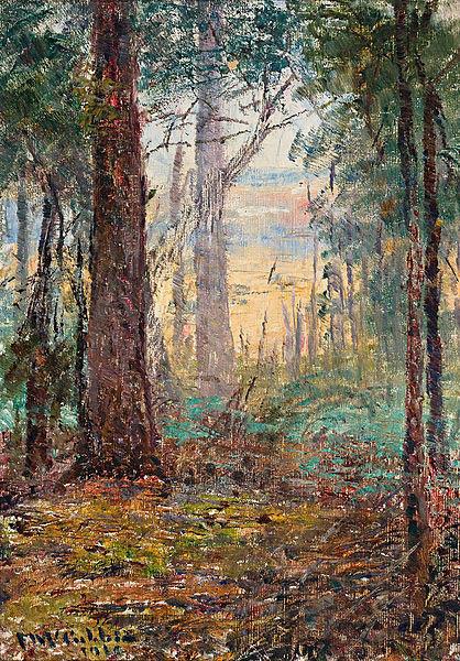 Frederick Mccubbin Forest Macedon by Frederick McCubbin Norge oil painting art